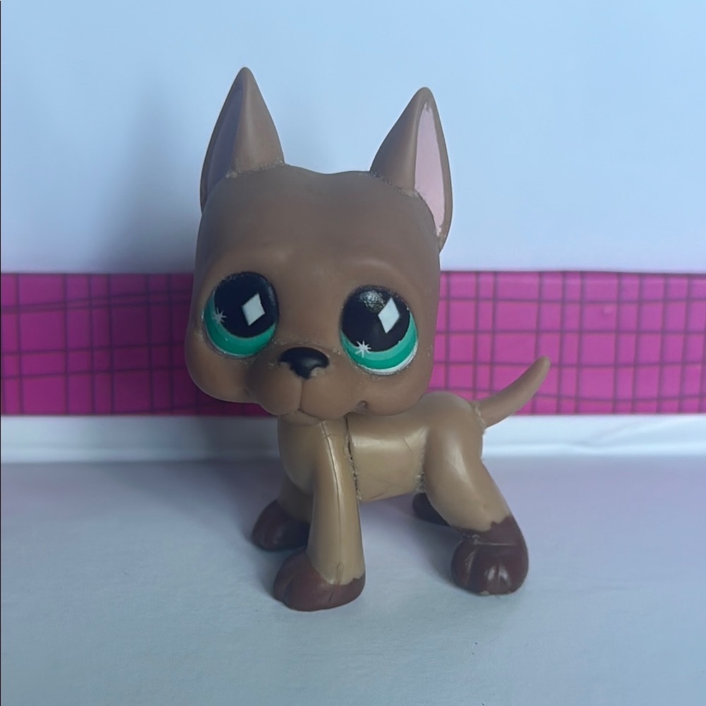 LPS 636 DEFLOCKED brown Great Dane AUTHENTIC